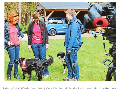 Vera Cordes zu Besuch bei Hundeerzieherin Michaela Ristau, Sandhatten